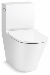 [2905050] Brazn 1-Piece Compact Elongated Dual Flush Skirted Toilet