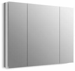 [2924134] Verdera 40" x 30" Aluminum Medicine Cabinet with Flip-Out Flat Mirror