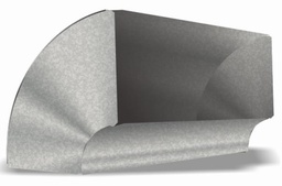 [5643640] 8" x 9.25" Short Way 90 Degree Duct Elbow 28ga