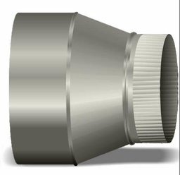 [5644049] 4"-5" Pipe Increaser on Center 3" Long Aluminum