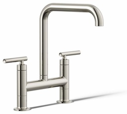 [2951525] Purist 2-Hole Bridge Kitchen Faucet with 8-3/8" Spout