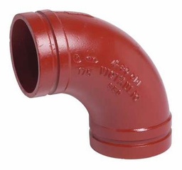 [6661440] 4" Grooved 90 Elbow AWWA Ductile Iron No. 10-C
